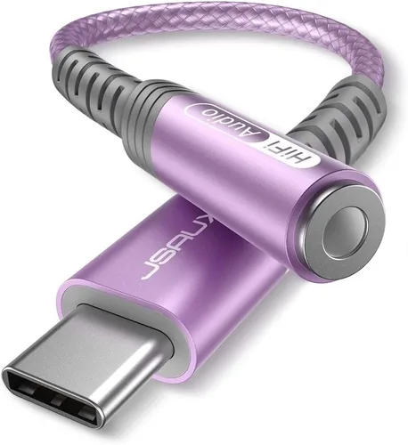Miniatura 12 de JSAUX Adaptador USB C a conector de audífonos hembra de 6/64" (3.5 mm) para audio auxiliar, compatible con Samsung Galaxy S23, S23+, S23 Ultra, S22