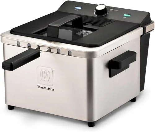 Toastmaster TM-168DF Freidora, 4 litros, acero inoxidable/negro