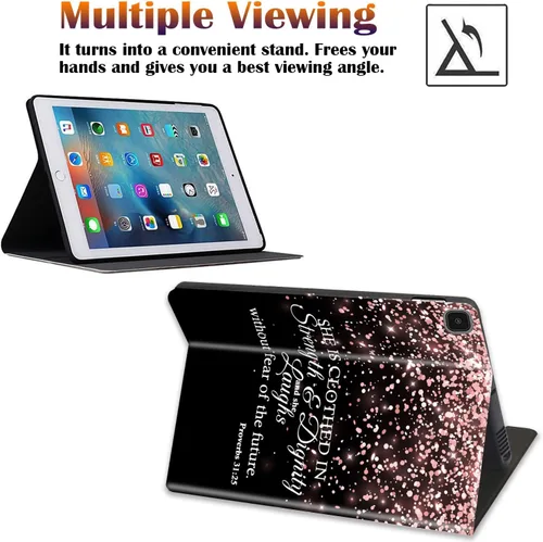 Miniatura 6 de Funda y posavasos para Samsung Galaxy Tab A7 Lite 2021, soporte ajustable a prueba de golpes para Samsung Tab A7 Lite de 8.7 pulgadas