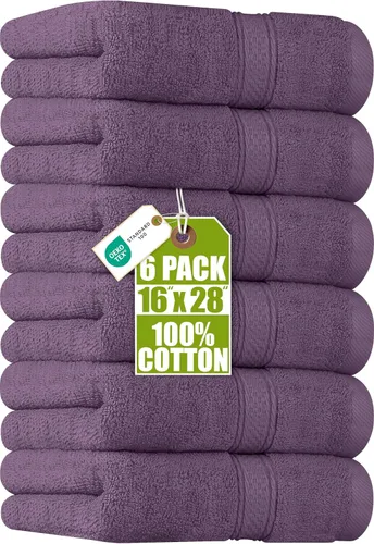Miniatura 33 de Utopia Towels- Paquete de 6 toallas de mano prémium, 100% algodón hilado en anillo, ultrasuaves y altamente absorbentes, 18 oz/m2 (600 g/m2), 16 x