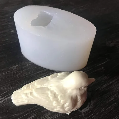 Miniatura 6 de Moldes de jabón de pájaro 3D, molde de resina hecho a mano, molde de vela, moldes de arte para manualidades, decoraciones de pasteles
