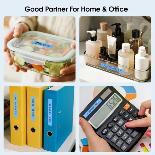 Miniatura 5 de Compatible con cinta azul P Touch TZe-531 TZe531 laminada 0.47 de 0.47 pulgadas, cinta azul de repuesto para Brother PT-D200 PT-D450, 1/2 pulgada x