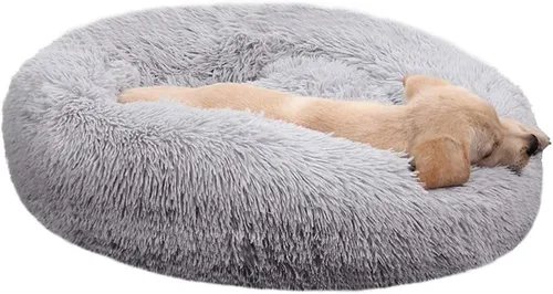 Miniatura 16 de Cama redonda de felpa suave moderna para gatos o perros pequeños, cama para perros o gatos de tamaño mini o mediano, auto-calentable, otoño, Café
