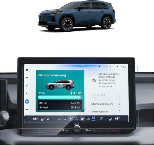 Miniatura 11 de SKTU Protector de pantalla de accesorios RAV4 2023 2024 2025 de 10.5 pulgadas para Toyota RAV4/RAV4 Hybrid 2023-2025 de 10.5 pulgadas, vidrio RAV4