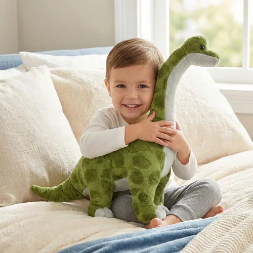 Miniatura 5 de Rhode Island Novelty Peluche de Brachiosaurus Animal Den de 15 pulgadas de ancho, 15 pulgadas de largo x 4 pulgadas de ancho x 11 pulgadas de alto