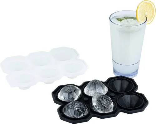 Miniatura 4 de Restaurantware Bandeja de vidrio para chupitos de hielo de 1.75 pulgadas - Hace 4 vasos de chupito: perfecto para barras comerciales o uso doméstico