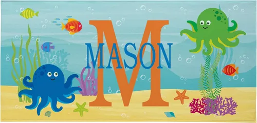 Miniatura 25 de Let's Make Memories - Toalla de playa personalizada para niños - Toalla de piscina única personalizada - Mezcla de algodón/poliéster - Tamaño Gafas