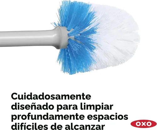 Miniatura 5 de OXO Good Grips - Escobilla de inodoro compacta y recipiente, color gris