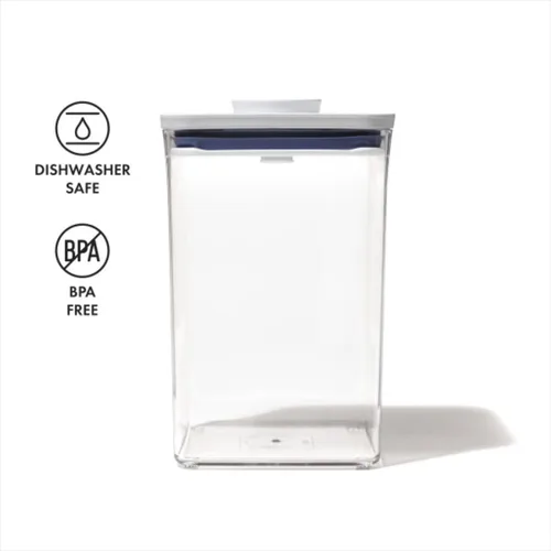Miniatura 9 de OXO Good Grips - Contenedor POP de 4.4 cuartos de galón/4.2 L, recipientes herméticos para almacenamiento de alimentos Blanco