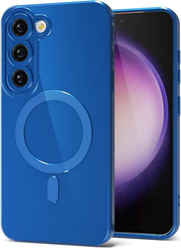 Miniatura 109 de Svanove para Samsung Galaxy S22 Funda de teléfono de silicona magnética, compatible con Magsafe, linda para mujeres, brillante color brillante, gel