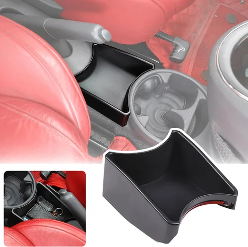 Organizador de consola de automóvil, soporte para tazas, bandeja organizadora de consola central, organizador de bolsillo para consola,