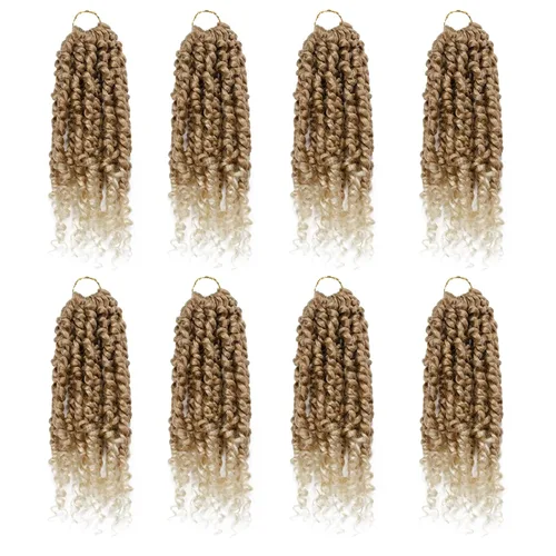 Miniatura 91 de Pelo de Passion Twist – 8 paquetes de 18 pulgadas Passion Twist Crochet para mujeres, cabello rizado pretrenzado Passion Twists extensiones de #2