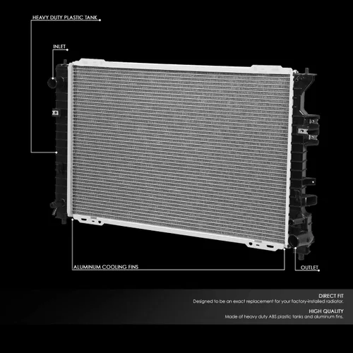 Miniatura 2 de DNA Motoring OEM-RA-2762 2762 Radiador de enfriamiento de aluminio estilo de fábrica compatible con 05-09 Escape / 08-10 Tribute / 06-08 Mariner