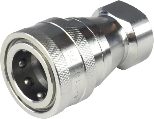 Miniatura 4 de HFS (R) 1/2" hembra NPT acoplador de desconexión rápida conjunto hidráulico 304 acero inoxidable