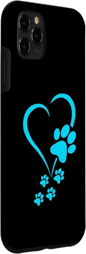 Miniatura 3 de Funda para iPhone 11 Pro Max con estampado de patas de perro, diseño de patas de perro, corazones, pata de perro