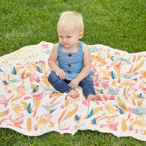 Miniatura 3 de aden + anais Manta de viscosa de bambú suave y sedosa, ropa de cama para bebé recién nacido y niño pequeño, manta de guardería para niños y niñas
