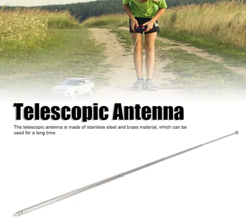 Miniatura 2 de Antena telescópica, 11.8 in/11.8 pulgadas, longitud completa, 5 secciones, antena telescópica, antena de radio portátil, repuesto compatible con TV