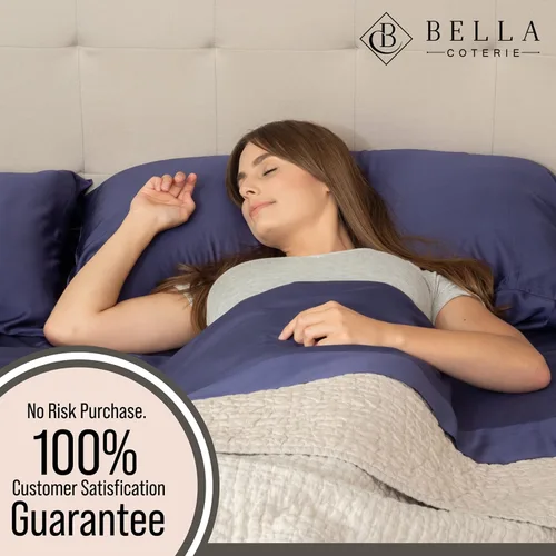 Miniatura 5 de Bella Coterie Juego de Sábanas de Viscosa de Bambú de Lujo Tamaño Queen 100% Cultivado Orgánicamente Ultra Suave Refrescante para Personas que