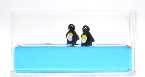 Miniatura 6 de PowerTRC Pisapapeles de pingüino líquido Juguete calmante y relajante Juguetes para autismo Juguetes de escritorio