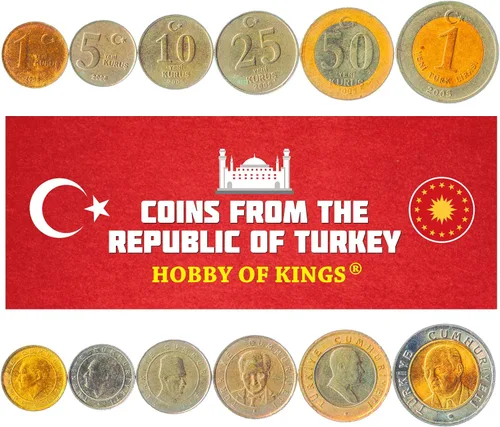 Miniatura 4 de Juego de 3 monedas de Turquía. 1, 5, 10 liras. 1981-1983