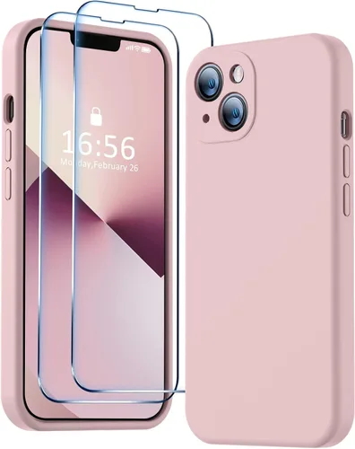 Miniatura 19 de BossKiss Funda compatible con iPhone 13 Pro, silicona de alta calidad mejorada [protección de cámara] [2 protectores de pantalla]