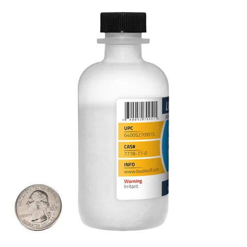 Miniatura 2 de Fosfato de potasio monobásico, 8 onzas, 2 botellas, 99 % de grado reactivo puro/cristales finos