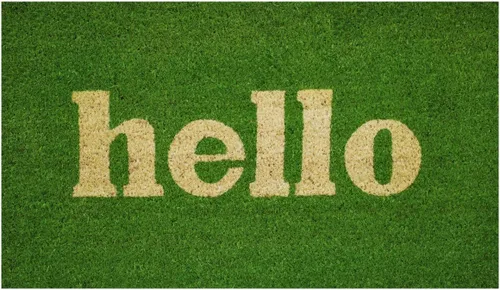Miniatura 8 de Calloway Mills Script Hello Felpudo (negro/natural, 24 x 48 pulgadas)
