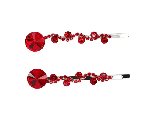 Miniatura 15 de Faship Un par de pinzas para el cabello AB con diamantes de imitación de alta calidad, 2 pines
