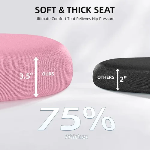 Miniatura 8 de FelixKing Silla de oficina, silla de escritorio con soporte lumbar ajustable, silla ergonómica para computadora con respaldo alto y reposabrazos