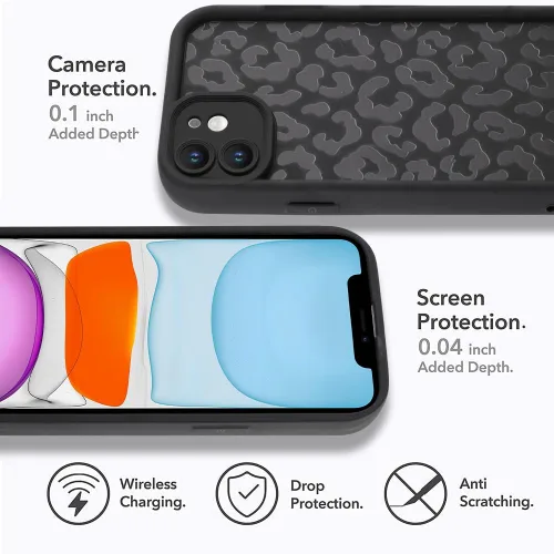 Miniatura 5 de Funda compatible con iPhone 11, diseño de estampado de guepardo, TPU suave a prueba de golpes, funda protectora para mujeres y niñas, funda delgada