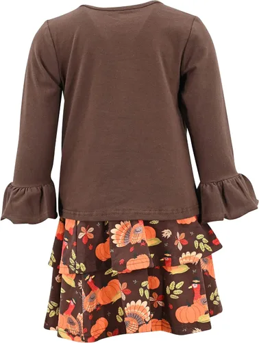 Miniatura 4 de Unique Baby Girls 2pc Skirt Set Outfit Long Sleeve Top with Skirt