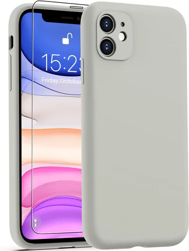 Miniatura 84 de DEENAKIN Funda de silicona compatible con iPhone 12 con protector de pantalla, mejora la protección de la cámara, funda protectora suave y flexible