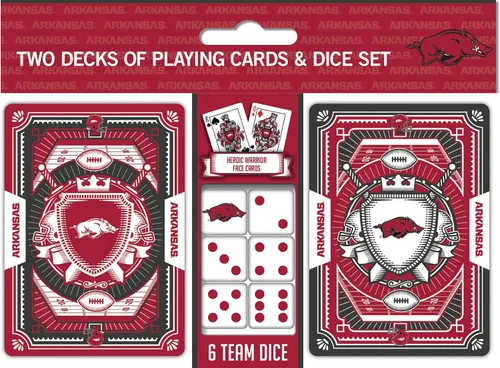 Miniatura 5 de MasterPieces Game Day - NCAA Texas A&M Aggies - Paquete de 2 cartas de juego y dados - Juego con licencia oficial para adultos y familia