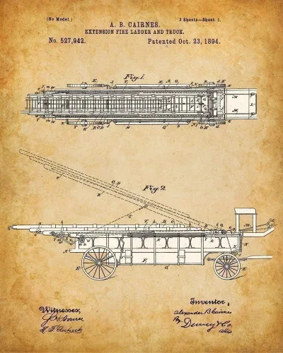 Miniatura 4 de Impresiones artísticas originales de bomberos, juego de cuatro fotos (8 x 10) sin marco, hace una gran decoración de estación de bomberos y regalo