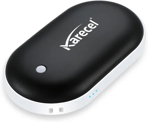 Miniatura 7 de Karecel - Calentador de manos recargable, calentador de manos eléctrico de 5200 mAh de doble cara con calentamiento instantáneo, banco de energía