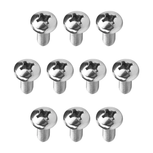 Miniatura 18 de MroMax 5 tornillos de máquina Phillips de cabeza plana M8 x 0.984 in, acero inoxidable 304 18-8, rosca completa, tornillos de cabeza cruzada gris
