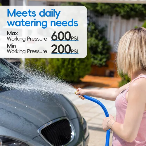 Miniatura 6 de SPECILITE Manguera de agua de jardín caliente/fría de 5 pies x 1 pulgada, -50 ℉ a 190 ℉, resistente, flexible, explosión de 605 psi, ligera, tubo