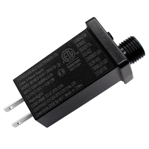 Miniatura 8 de Transformador LED de 24V6W Clase 2 Fuente de Alimentación LED, Impermeable IP44 de Bajo Voltaje Uso Temporal LED Driver Transformador Enchufe US CA