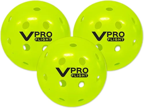 Miniatura 6 de Vulcan Pelota oficial de pickleball VPRO Flight Outdoor de The PPA Tour & MLP Paquete de bolas de 3, 6, 12, 36 y 100 Amarillo de alta Paquete