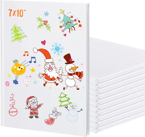 Henoyso Libros de tapa dura en blanco para que los niños escriban historias, haz tu propio libro de manualidades sin forro, cuaderno para