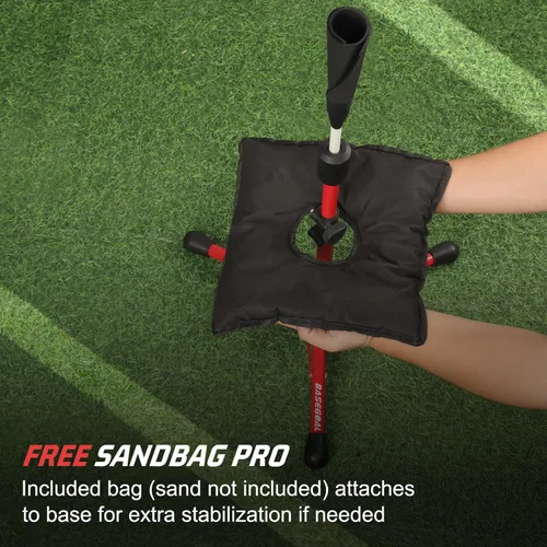 Miniatura 6 de BaseGoal - Tee de béisbol para niños, tee de bateo, tee de sóftbol, tee de bateo para jóvenes, tee de teeball, tee de viaje, altura fácilmente