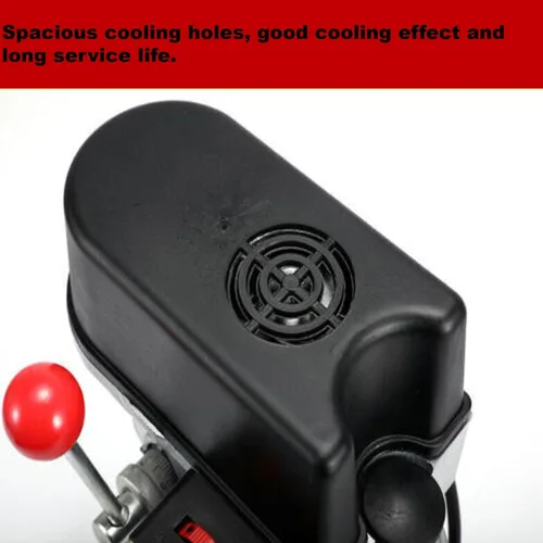 Miniatura 8 de Mini Prensa de taladro de banco, banco de trabajo portátil de taladro de 110 V 340 W, herramienta de reparación de perforación artesanal ligera