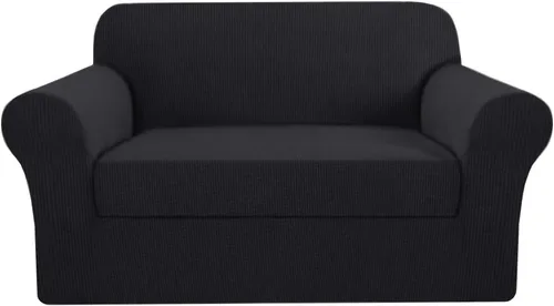 Miniatura 54 de H.VERSAILTEX Funda de Sofá de Alta Elasticidad de 2 Piezas Fundas de Sofá Elegante Funda/Protector de Muebles Suave con Tela de Patrón a Cuadros