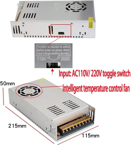 Miniatura 2 de 360W 12V 30A Fuente de alimentación conmutada SMPS 110V 220V AC a DC Convertidor Transformador para tira LED CCTV Impresora 3D Audio Coche Radio