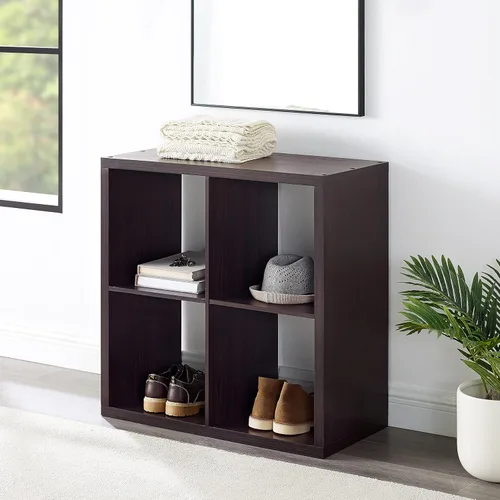 Miniatura 4 de Linon Home Decor Linon Dawes 4 gabinetes de almacenamiento de cubos de café expreso