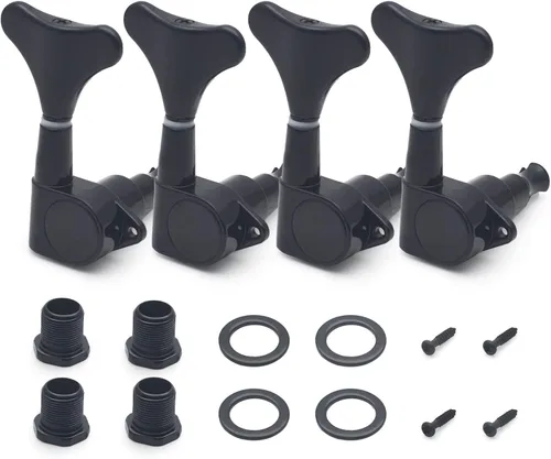 Miniatura 8 de MAXCHEER Afinadores de Guitarra y Bajo, Clavijas de Afinación de Guitarra Bajo, Clavijero Sellado de Relación, Repuesto de Cabezal de Máquina