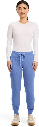 Miniatura 10 de Med Couture Pantalones de Uniforme Médico (Scrubs) para Mujeres Pantalones Cargo Jogger con 5 Bolsillos, Ligeros, Ultra Suaves, Tela Elástica