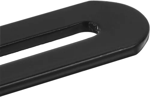 Miniatura 4 de uxcell Código de esquina ajustable, 4 piezas de 11.024 x 0.945 in, soportes de acero inoxidable rectos y gruesos, para conector fijo de estante