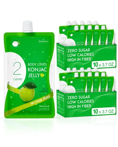 Miniatura 12 de Jadamsun Jugo de gelatina Konjac (Mango, 20 piezas) – Delicioso aperitivo coreano saludable bajo en calorías, aperitivo de fruta potable, sin