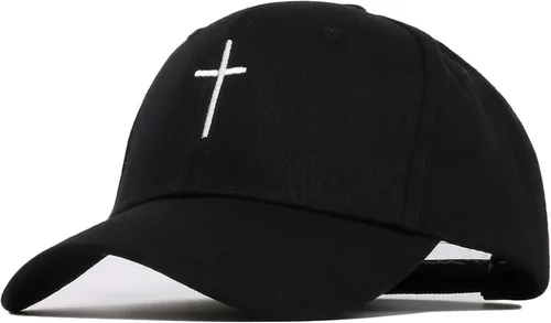 Miniatura 2 de Gorra de béisbol con bordado cruzado ajustable estructurado para hombres y mujeres